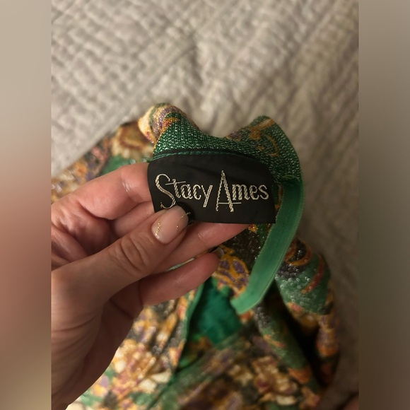 Vintage Stacy Ames floral dress/ S women - Picture 2 of 5